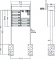 Preview: RENZ Briefkastenanlage freistehend, Basic B, Edelstahl V4A, Kastenformat 370x110x270mm, mit Klingel - & Lichttaster und Vorbereitung Gegensprechanlage, 9-teilig, zum Einbetonieren